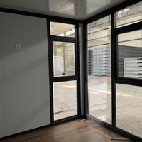Maison conteneur portable, acier préfabriqué, mobile sur roues, kit plat, de petite taille à luxe, pour logement, bureau et usage extérieur