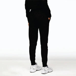 Tissu en jersey doux Slouch Fit 65% coton 35% Polyester Script Slouch Jogger Noir Bas de survêtement pour femme - Product Image 2