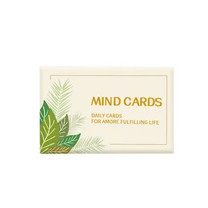 カスタム女性の毎日の肯定カード瞑想とセルフケアのための肯定的なマインドフルネスの引用を持つインスピレーションを与えるカード