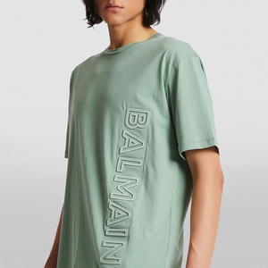 Camisetas de Hombre 100% Algodón Peinado, Logotipo Personalizado, Tallas Grandes, Lisas, Gráficas, Estilo Oversize, Impresión 3D en Relieve, Patrón de Letras - Product Image 6