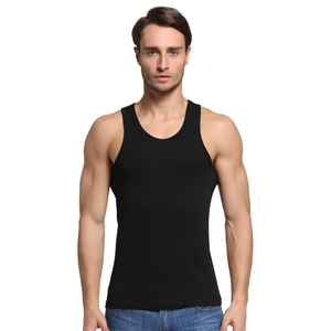 Camiseta sin Mangas Transpirable con Estampado Personalizado, de Alta Calidad, para Hombre, para Gimnasio, Entrenamiento, Fitness, Ropa Deportiva Informal, de Manga Corta, Ajustada, de Poliéster/Algodón - Product Image 3