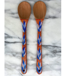 Cuillères à glace en bois écologiques Cuillère à crème glacée en bois imprimée personnalisée Artisanat de créateur Prix de gros - Product Image 1