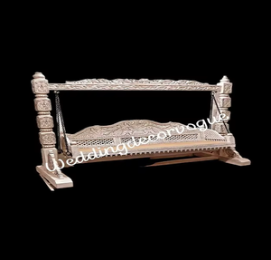 Columpio de Madera Tallada de Alta Calidad, Moderno, de Lujo, Vintage, Antiguo, Estilo Real, Muebles Tradicionales para Patio y Hogar, India - Product Image 4