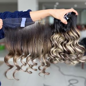 ช่อผมดิบแบบมีผมหยักศกพร้อมผมด้านหน้าและมัดเพื่อทำวิกผม - Product Image 4