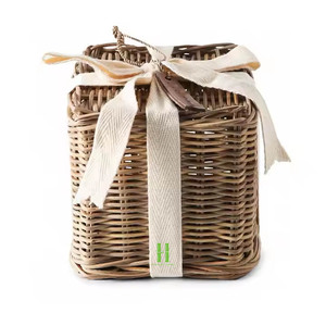 Nouveauté boîte cadeau de Noël en rotin belle boîte cadeau en bambou ornements de Noël décoration de Noël fournitures du Vietnam - Product Image 4