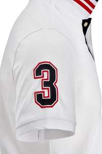 เสื้อเจอร์ซีย์ผู้ชายผ้าโพลีเอสเตอร์/คอตตอนแบบขายส่ง สีพื้น พร้อมปักโลโก้ ออกแบบและสีตามสั่ง - Product Image 5