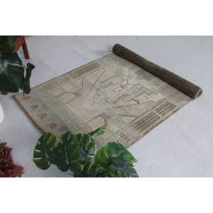 Alfombra Vintage de 3.6x7.8 pies, Alfombra Oriental Marrón de Lana - Product Image 5