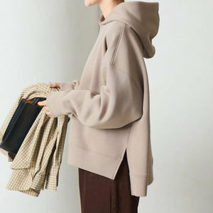 Sudadera con Capucha Extra Grande para Mujer, 100% Algodón, Transpirable, de Alta Calidad, Personalizable, Moderna, OEM, con Hombros Caídos, 2026 - Product Image 2