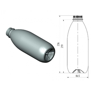 Botella de leche de plástico transparente PET de 1000ml de alta calidad con tapa Opciones de venta al por mayor OEM para uso directo de agua Precio bajo en Turquía - Product Image 3
