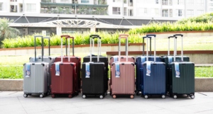 607 Abs Pc valise rigide moulée coin garde valise continuer avec roues métal Logo valises bagages 3 pièces ensemble Vietnam - Product Image 6