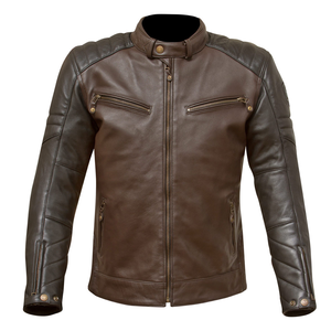 Chaqueta de cuero de moto deportiva para hombre recién llegada diseño de color sólido en lienzo hecho en Pakistán nuevo estilo - Product Image 1