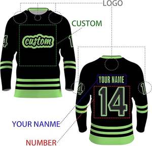 Conjunto de uniforme de hockey sobre hielo transpirable de secado rápido unisex personalizado al por mayor elegante y cómodo para hombres y mujeres - Product Image 5