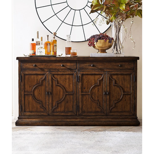 ตู้ไม้เก็บอาหารสไตล์ยุโรปโบราณสำหรับรับประทานอาหารหรือห้องนั่งเล่นเฟอร์นิเจอร์ภายในบ้าน - Product Image 3