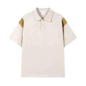 Fabricantes personalizados de alta calidad 160 gramos de gran tamaño de manga corta Polo cuello 100% algodón camiseta - Product Image 2