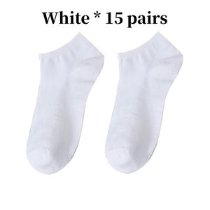 Chaussettes courtes en coton pour hommes, nouvelle mode, respirantes, à bout ouvert, avec élasticité, usage quotidien, logo, absorbant la transpiration - Product Image 3