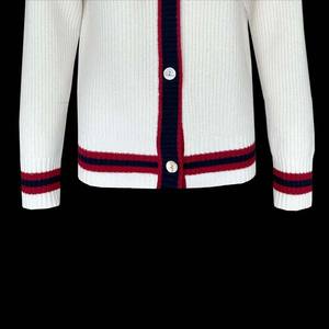 Pulls en tricot jacquard en coton/fibre de bambou, design personnalisé, uni, décontracté, automne, col en V, pour femmes, nouvelle arrivée, faible MOQ - Product Image 2