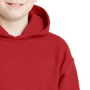 Sudadera de lana roja para hombre y mujer, Sudadera larga de invierno con capucha y estampado bordado con características transpirables de talla grande - Product Image 6