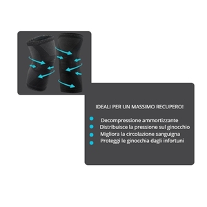 Genouillère de compression orthopédique XL antidérapante avec bandage de soutien, lot de 2 - Product Image 2