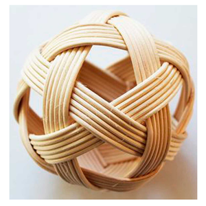 100% Rattan Ball Rustic Handmade Holiday Ornament, Rattan Ball Perfect for Tree, Rattan <b>Sock</b>, and <b>Cozy</b> Rattan Home Decor - Product Image 1
