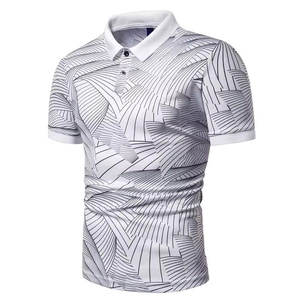 Vente en gros au design unique 2025 de qualité supérieure Logo de marque personnalisé Polo en coton à manches courtes Design imprimé - Product Image 2