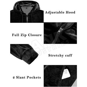 ชุดวอร์มกำมะหยี่ผู้ชายเทรนด์ปี 2026 ชุดลำลองสุดหรู สวมใส่สบาย เสื้อฮู้ดและกางเกงขายาวสำหรับผู้ชาย - Product Image 3