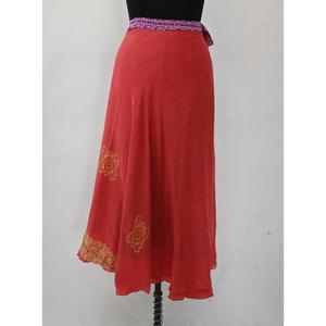 Stylish Vintage Women's <b>Silk</b> Sari <b>Skirt</b> Floral Print Long <b>Sexy</b> Short Dress Bikini Cover Up Wearable Printed <b>Skirt</b>, Summer Wear - Product Image 2