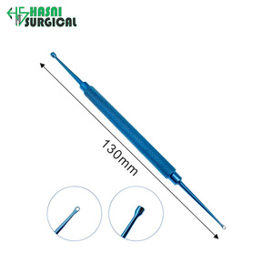 Depresor Escleral de Acero Inoxidable de Doble Extremo con Clip de Bolsillo, Manual, Certificado CE, Instrumento Quirúrgico Oftalmológico, Juego de 5 Piezas - Product Image 5