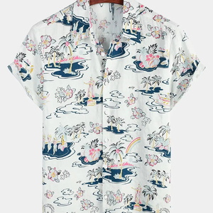 Diseño de tendencia Camisas de media manga Personalizar Camisas casuales impresas en 3D Camisas de hombre con estilo transpirable de calidad superior - Product Image 5