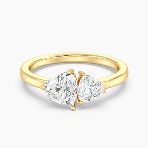 Bague double cœur Toi et Moi - Product Image 1