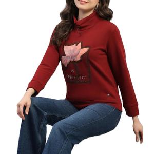 Sudadera Extra Grande de Felpa 100% Algodón Orgánico para Mujer, Estilo Casual con Capucha para Invierno, con Etiqueta Privada, Ideal para Impresión - Product Image 3