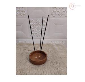 Brûleur d'encens religieux en bois de qualité supérieure pour la décoration intérieure, attrape-cendres artisanal pour bâtonnets et cônes d'encens, durable et 100% naturel - Product Image 5