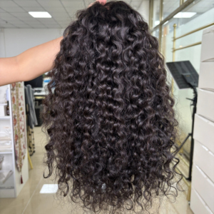 Peluca de Cabello Brasileño Virgen con Cierre de Encaje HD, Rizado Birmano, 250% de Densidad, Pelucas Humanas Populares a Precio de Mayoreo - Product Image 1