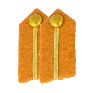 OEM personalizado escarlata amarillo negro hoja bordada Gorget Collar parche cosido fieltro diamantes de imitación amarillo hoja Collar parches - Product Image 3