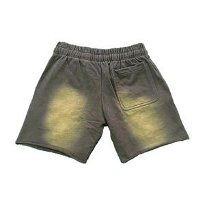 Custom High Quality <b>Men's</b> <b>Shorts</b> Acid Washed Sun Fading Jogger <b>Shorts</b> Embroidered Patch Streetwear Vintage Distressed <b>Shorts</b> - Product Image 1