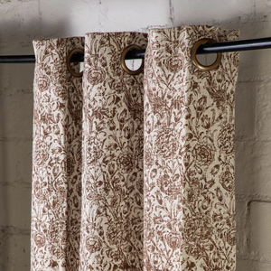 ผ้าม่านตาไก่สำหรับบ้านไร่ที่ทันสมัยพิมพ์ลายดอกไม้สีเดียวอันเรียบง่ายดีไซน์เรียบง่ายสำหรับผ้าม่านและม่านแขวนที่หรูหรา - Product Image 1