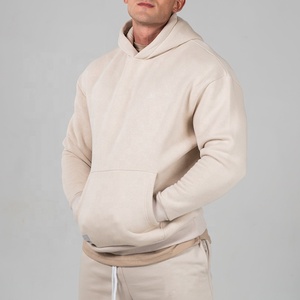 ชุดวอร์มกางเกง2ชิ้นสำหรับผู้ชาย, ชุดวอร์มผ้าฟลีซทรงหลวมโอเวอร์ไซส์ - Product Image 3