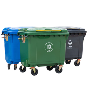 1100L öffentlicher stehender Mülleimer im Freien Kunststoff Hausmeister Mülleimer - Product Image 3