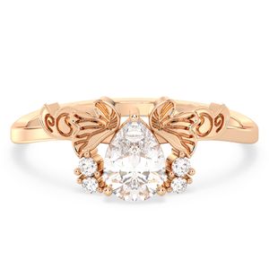 Reyes 925ที่สง่างามเงินสเตอร์ลิงหรูหราเครื่องประดับที่ดี VVS Moissanite ตัดยอดเยี่ยมแหวนหมั้นสำหรับผู้หญิงของขวัญแต่งงาน - Product Image 1