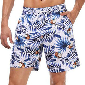 Pantalones Cortos Casuales para Hombre, para la Playa, con Logotipo Personalizado, Sólidos, Ecológicos, Transpirables, de Secado Rápido, Cintura Alta, Cierre con Cordón, Ligeros - Product Image 1