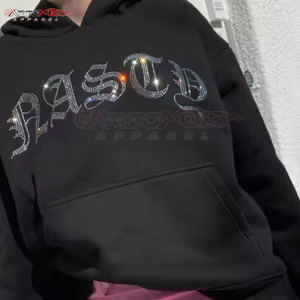 Chándal de mujer con gráficos de diamantes de imitación y silueta ajustada para actuación o ropa de escenario chándal de moda de mujer con diamantes de imitación - Product Image 6