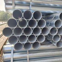 Tuyau en acier galvanisé prélaqué anti-corrosion pour rampes de passerelles extérieures Q195 Q235 Q345 ASTM GB EN BS Diamètre extérieur personnalisé Coupe sur mesure