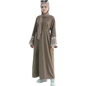 Abaya Musulmana para Mujer, Tela Satén Premium, Abaya Lista para Usar, Larga, Islámica, Musulmana, Dubai, Eid, Abaya al por Mayor - Product Image 5