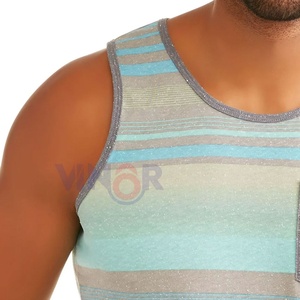 100% Cotton Sleeveless Tank <b>Top</b> for <b>Men</b> Solid Breathable Knitted <b>Muscle</b> Vest for Fitness and Bodybuilding Breathable Tank <b>tops</b> - Product Image 4