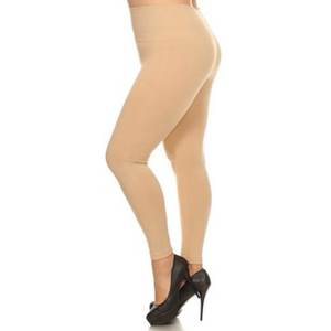 Women's Warm Velvet Mid Waist Summer Leggings Large Size S-5XL Seamed 100% Cotton Anti-Bacterial Breathable - Product Image 1