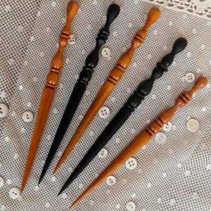 Needlework <b>Accessory</b> Wooden Laying Tool Original Manufacturer Handmade Custom Design Multi Color Set of 5 Dark Wood - Product Image 1