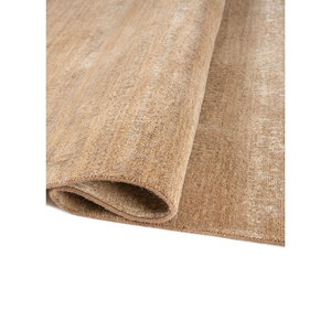 พรมขนสัตว์ผสมไหมถักมือสีเบจน้ำตาล Entropy รูปทรงสี่เหลี่ยมผืนผ้า สีพื้น สำหรับบ้าน รถยนต์ ห้องนั่งเล่น ห้องโถง ทางเดิน - Product Image 2