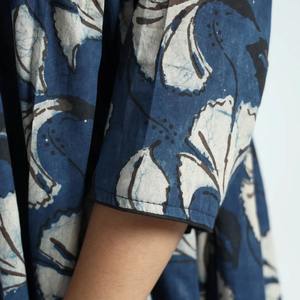 Robe de mariée imprimée à fleurs en coton indien fait à la main élégante longue tenue de fête pour l'été femme mode naturel doux personnalisé - Product Image 2