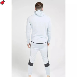 Ensemble d'entraînement surdimensionné 2 pièces unisexe pantalon à capuche avec logo personnalisé survêtements respirants de grande taille pour la saison d'automne vente en gros - Product Image 6