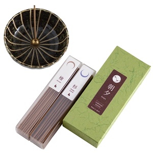 Set de Regalo de Incienso Tradicional [Set Bosque (Ciprés Hinoki y Madera de Cedro) + Porta Incienso Loto Verde] - Product Image 3