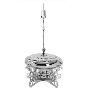 Divers chauffe-plats en métal de luxe Fête indienne Chauffe-plats d'occasion Plat de service de restauration en argent Présentoir de plats sous forme de buffet LED - Product Image 5